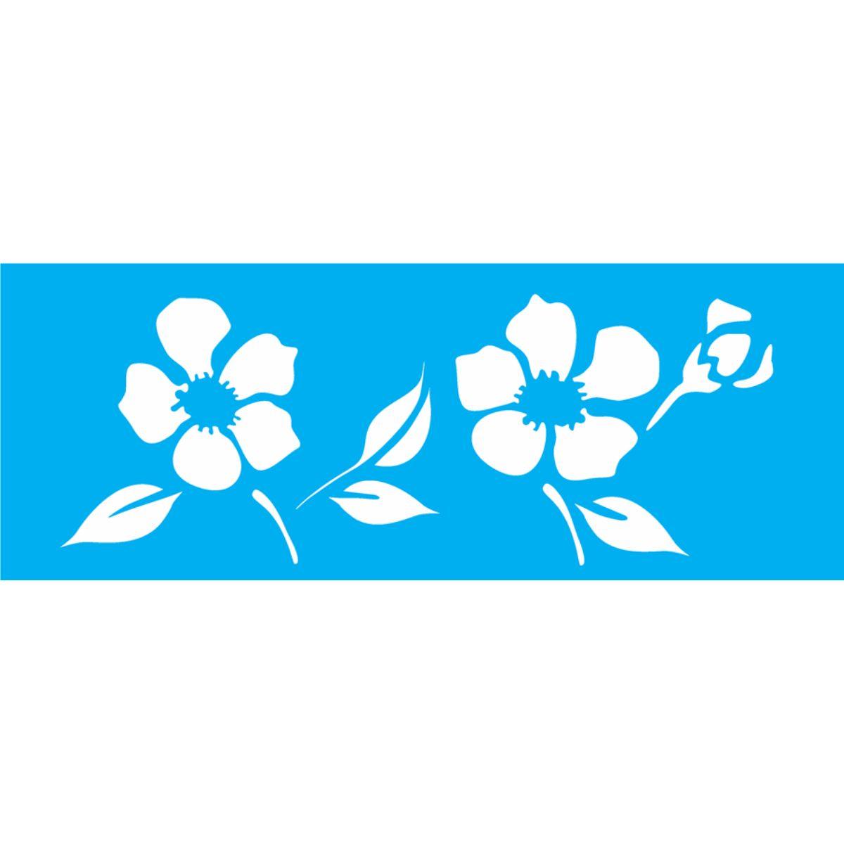 Stencil OPA 10x30 0969 Flores Peônia Chinesa - Palácio da Arte
