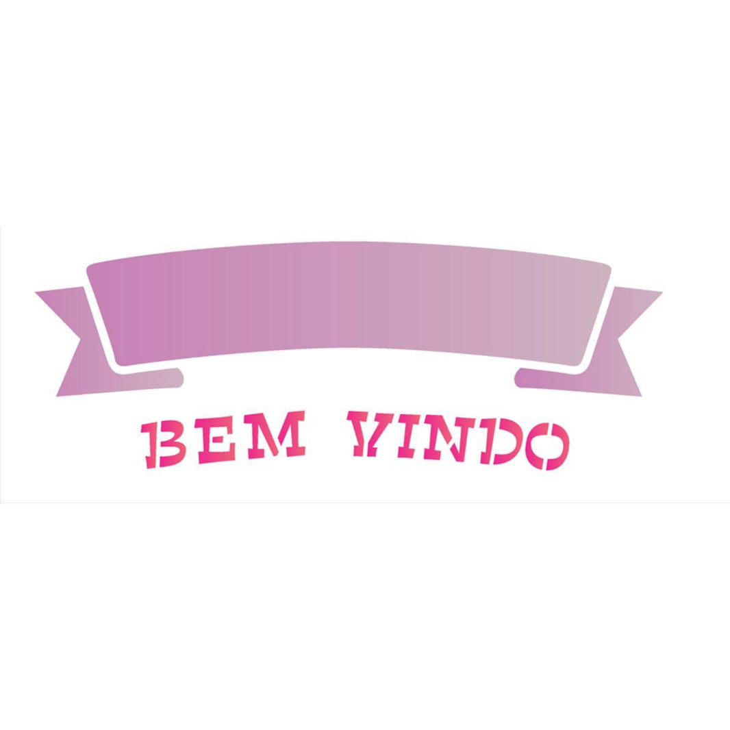 Stencil OPA 10x30 1462 Bem Vindo - Palácio da Arte