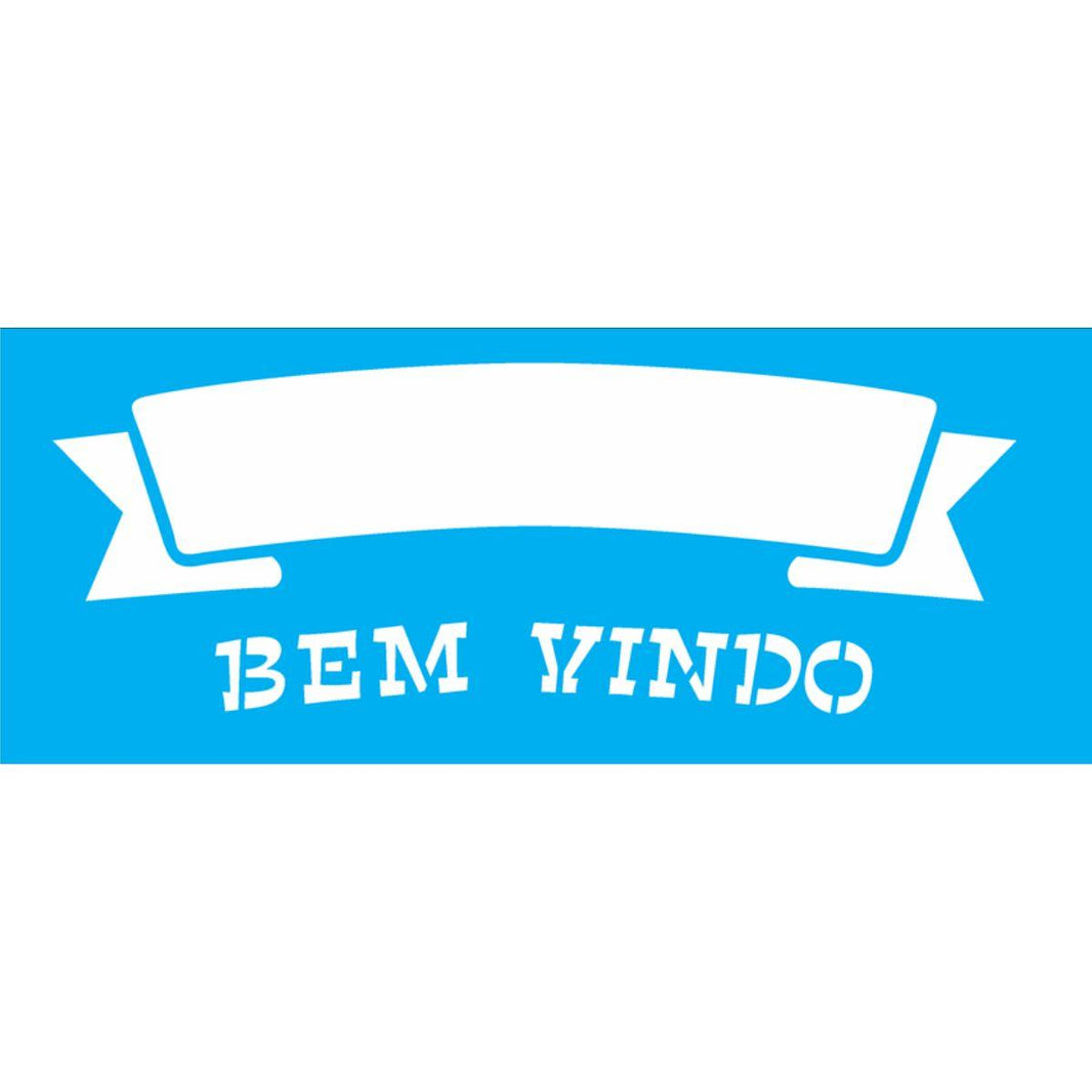 Stencil OPA 10x30 1462 Bem Vindo - Palácio da Arte