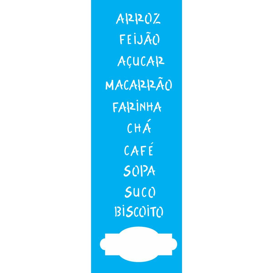 Stencil OPA 10x30 1473 Placas Alimentos - Palácio da Arte