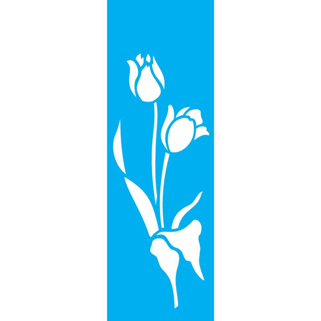 Stencil OPA 10x30 1720 Flores Tulipa II - Palácio da Arte