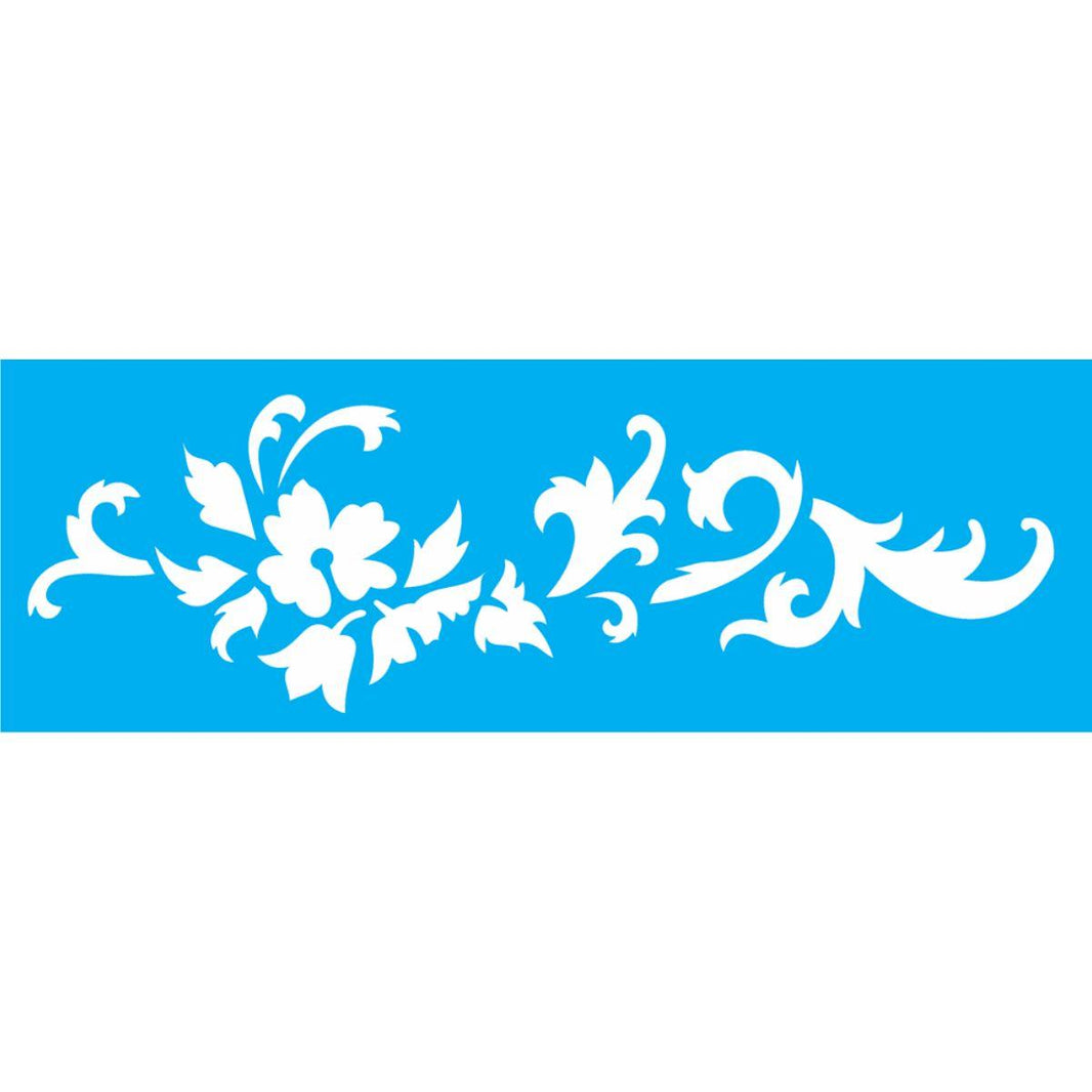 Stencil OPA 10x30 1846 Arabesco Floral II - Palácio da Arte