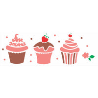 Stencil OPA 10x30 1866 Doces Cupcakes - Palácio da Arte