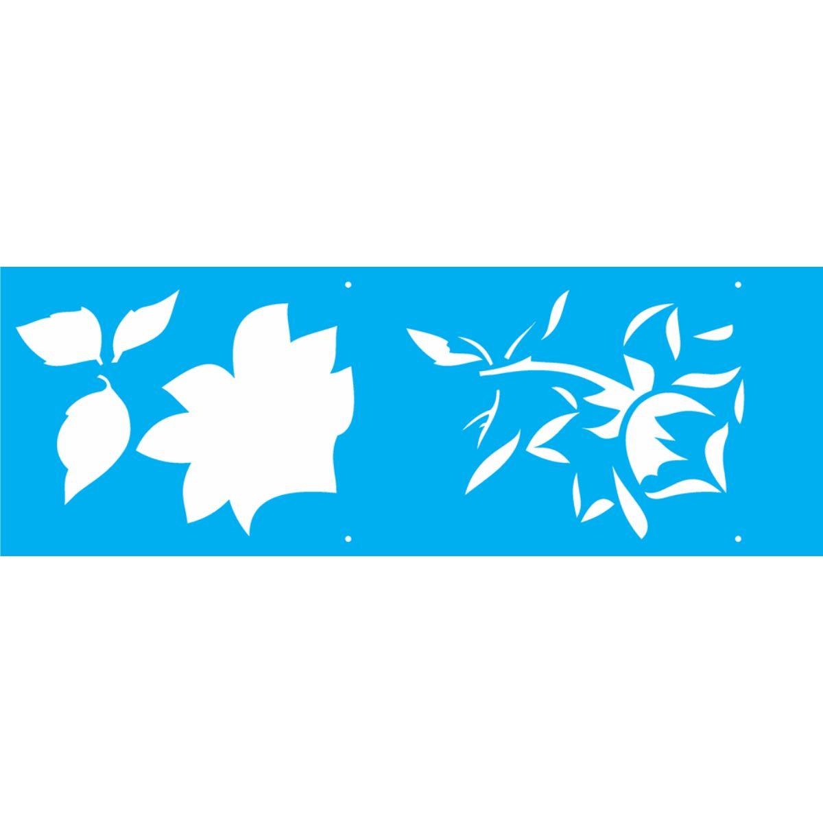 Stencil OPA 10x30 1869 Flor Rosa I - Palácio da Arte