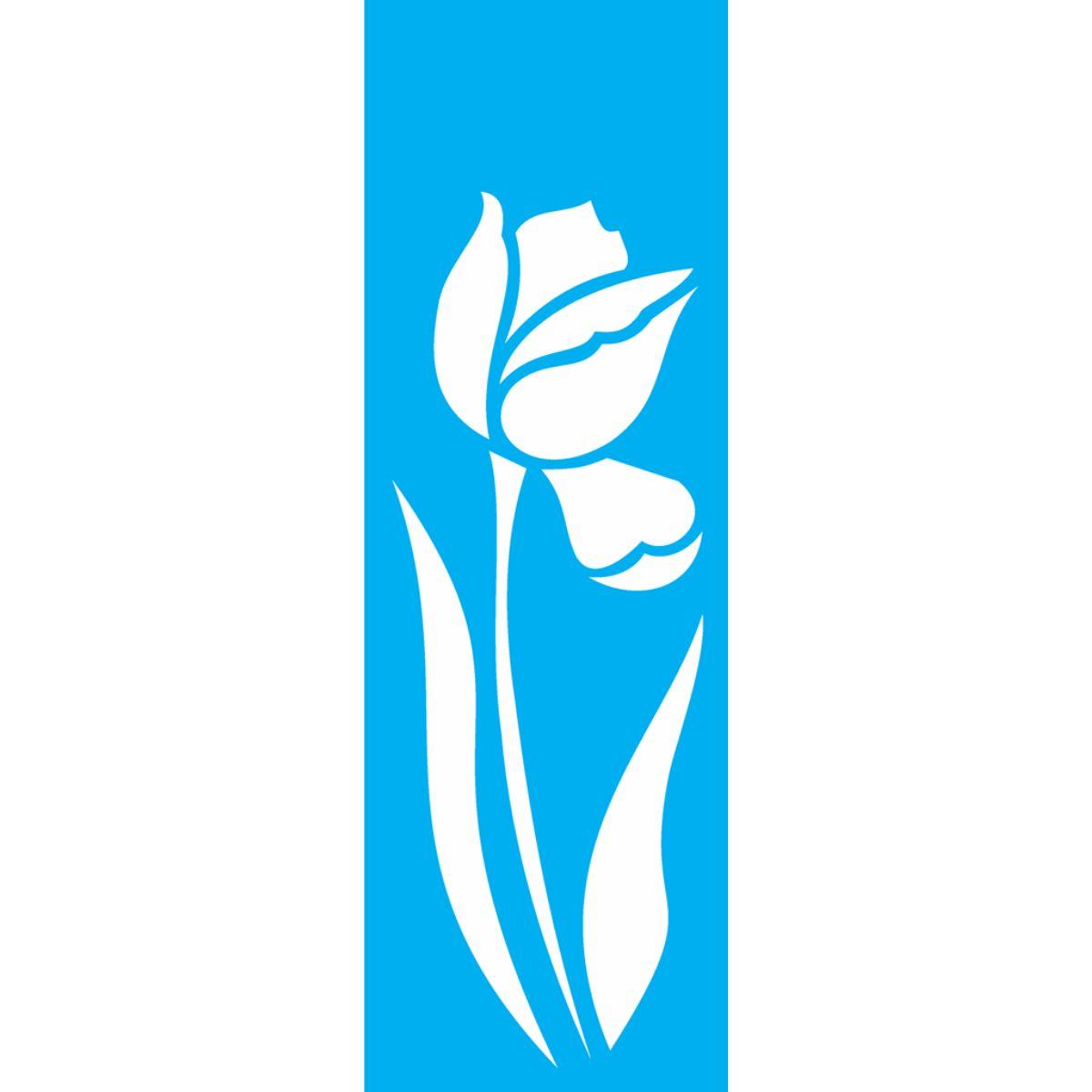 Stencil OPA 10x30 1870 Flor Tulipa I - Palácio da Arte