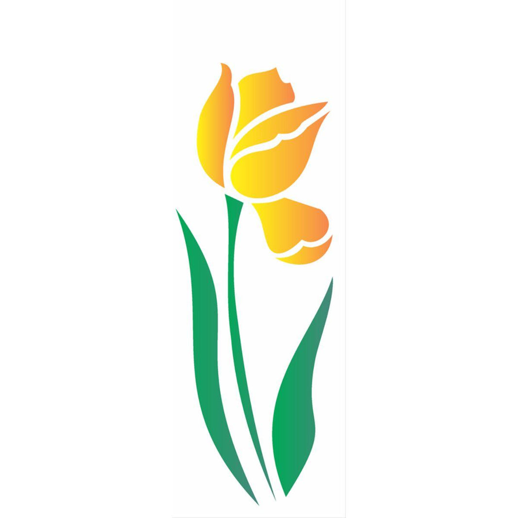 Stencil OPA 10x30 1870 Flor Tulipa I - Palácio da Arte