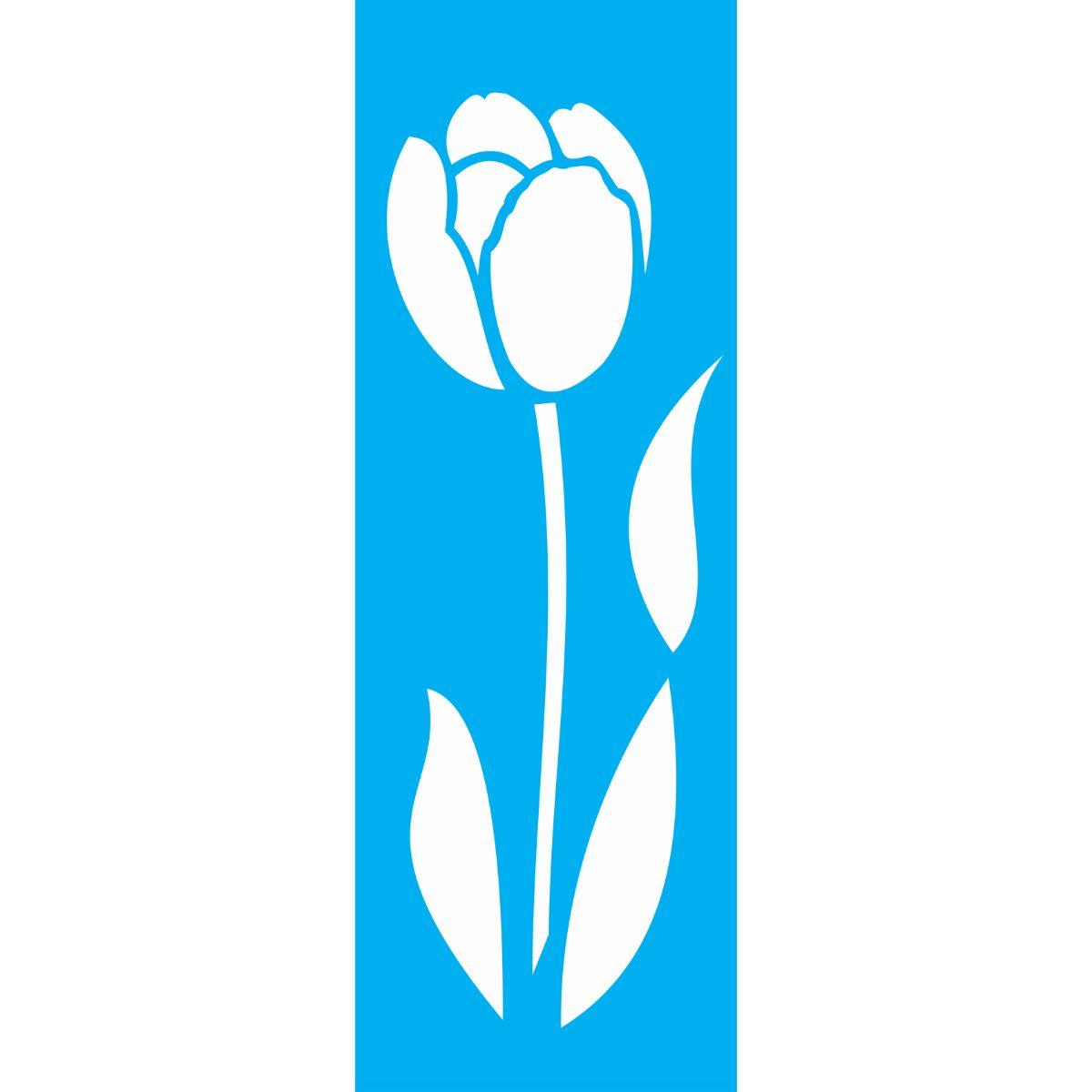 Stencil OPA 10x30 1871 Flor Tulipa II - Palácio da Arte