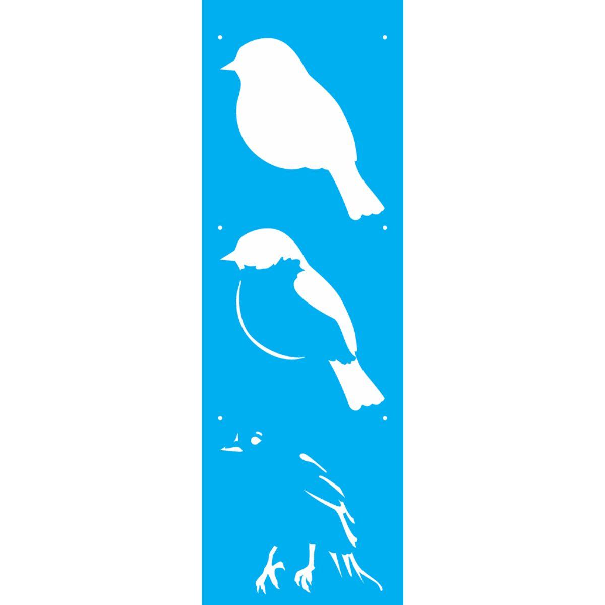 Stencil OPA 10x30 2160 Pássaro IV - Palácio da Arte