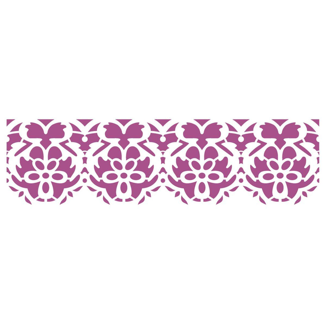 Stencil OPA 10x30 2219 Arabesco Ornamento II - Palácio da Arte