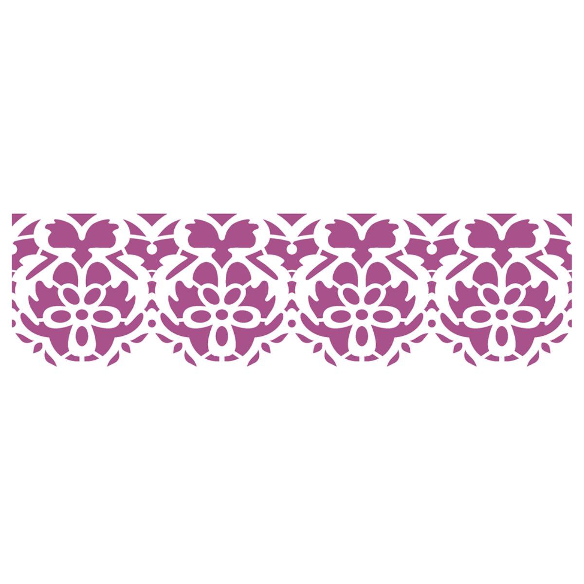 Stencil OPA 10x30 2219 Arabesco Ornamento II - Palácio da Arte