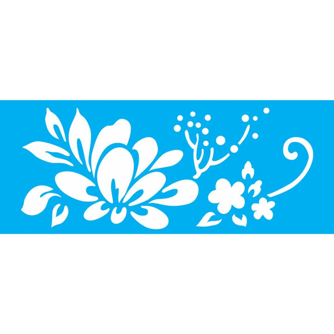Stencil OPA 10x30 2223 Flor Estilizada II - Palácio da Arte