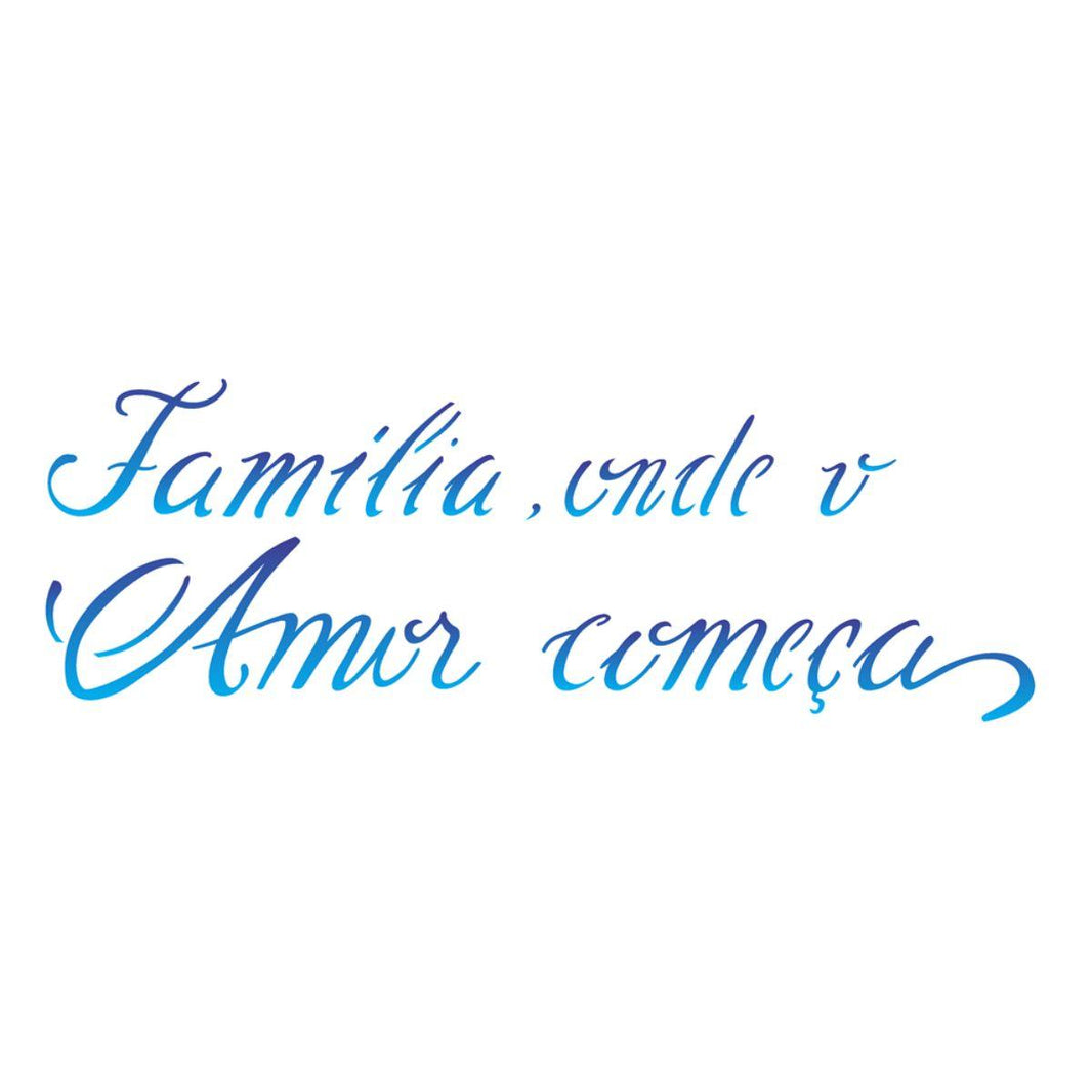 Stencil OPA 10x30 2226 Frase Família - Palácio da Arte