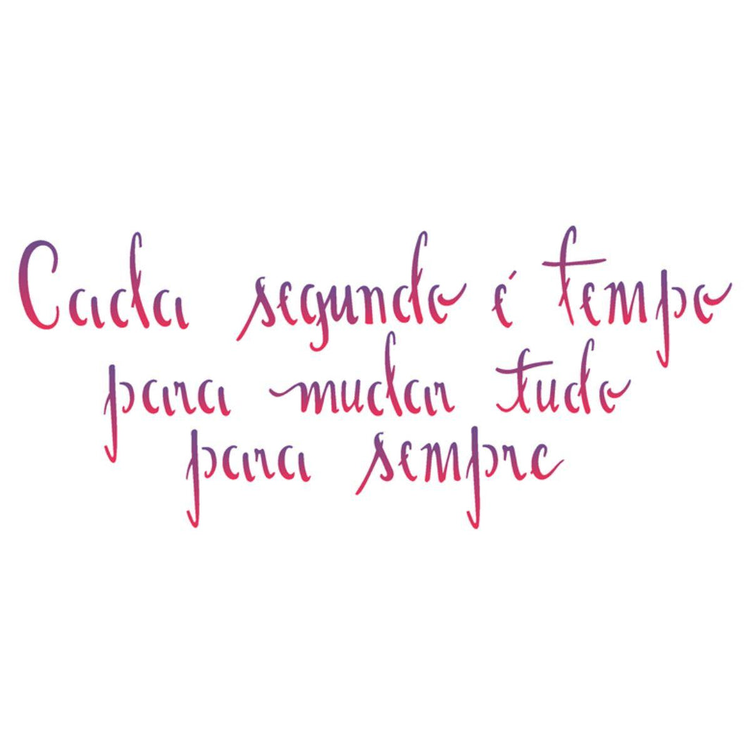 Stencil OPA 10x30 2229 Frase Tempo - Palácio da Arte