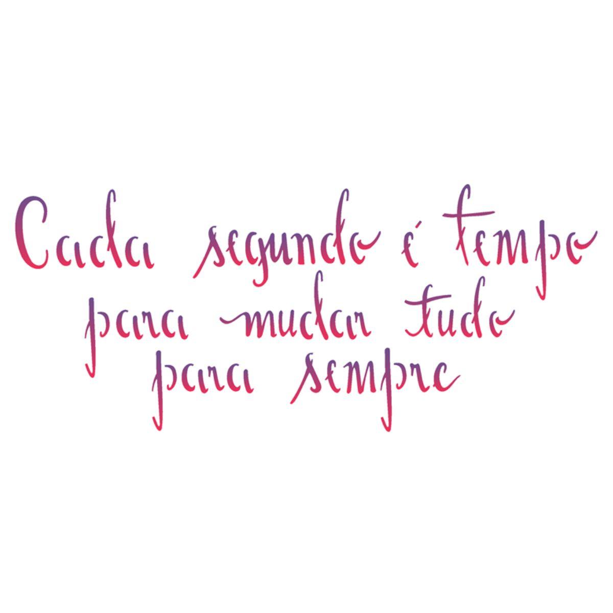 Stencil OPA 10x30 2229 Frase Tempo - Palácio da Arte