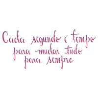 Stencil OPA 10x30 2229 Frase Tempo - Palácio da Arte