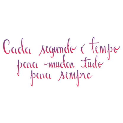 Stencil OPA 10x30 2229 Frase Tempo - Palácio da Arte