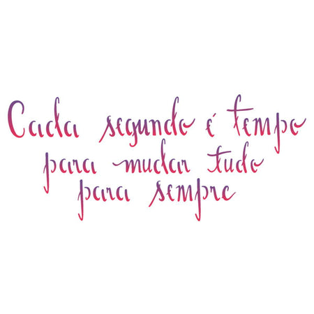 Stencil OPA 10x30 2229 Frase Tempo - Palácio da Arte