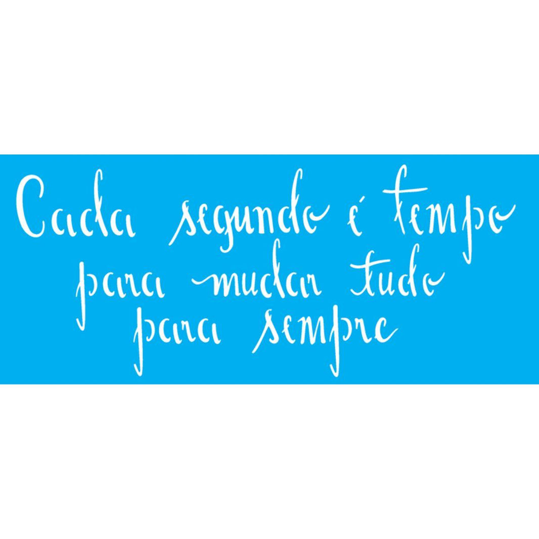 Stencil OPA 10x30 2229 Frase Tempo - Palácio da Arte