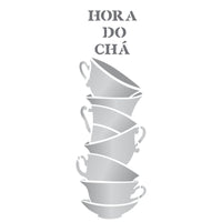 Stencil OPA 10x30 2235 Xícaras Empilhadas - Palácio da Arte