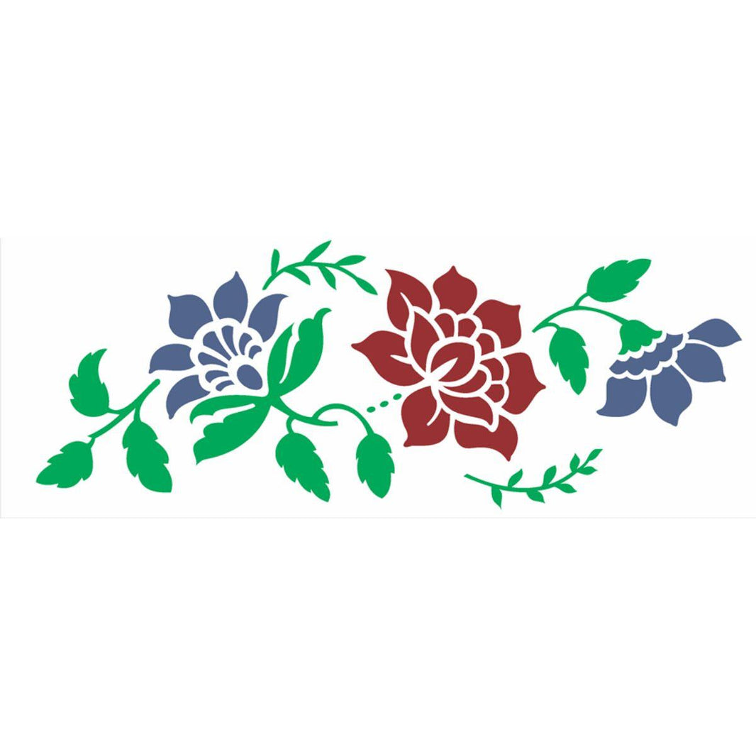 Stencil OPA 10x30 2331 Flor Bauer III - Palácio da Arte
