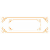 Stencil OPA 10x30 2423 Moldura Cantoneira Arabesco Dupla - Palácio da Arte