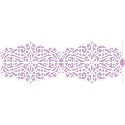 Stencil OPA 10x30 2425 Negativo Renda Arabesco - Palácio da Arte