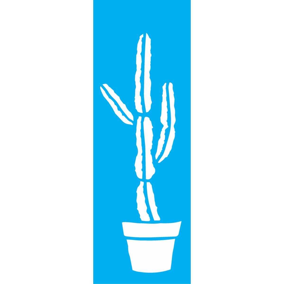 Stencil OPA 10x30 2494 Plantas Cactos - Palácio da Arte