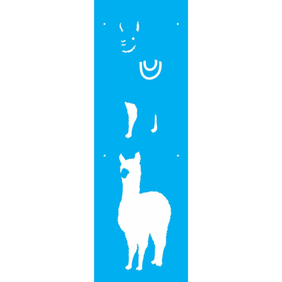 Stencil OPA 10x30 2599 Animais Lhama I - Palácio da Arte