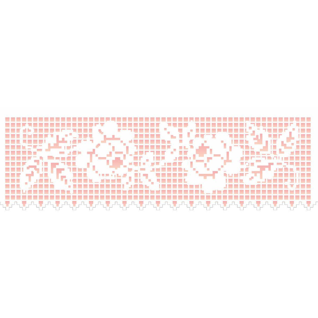 Stencil OPA 10x30 2616 Negativo Barrado Crochê I - Palácio da Arte