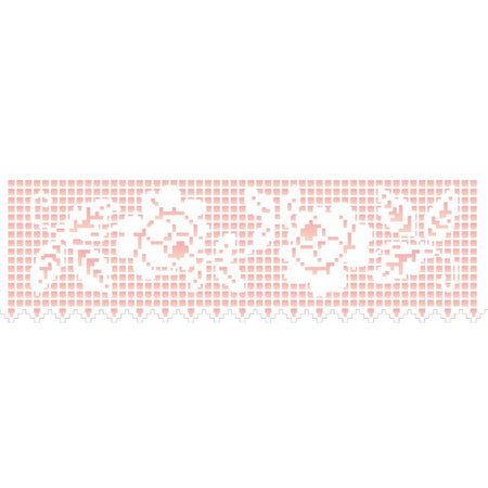 Stencil OPA 10x30 2616 Negativo Barrado Crochê I - Palácio da Arte