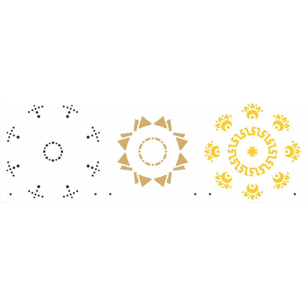 Stencil OPA 10x30 2673 Mandala II - Palácio da Arte