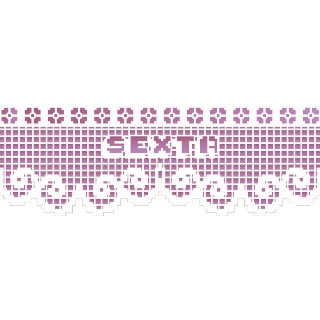 Stencil OPA 10x30 2679 Negativo Renda Semana VI Sexta - Palácio da Arte