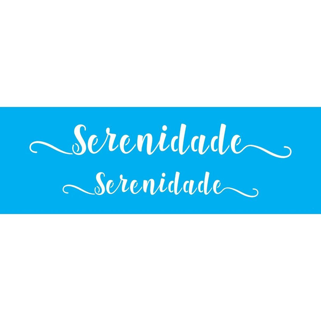 Stencil OPA 10x30 3118 Palavras Lettering Serenidade - Palácio da Arte
