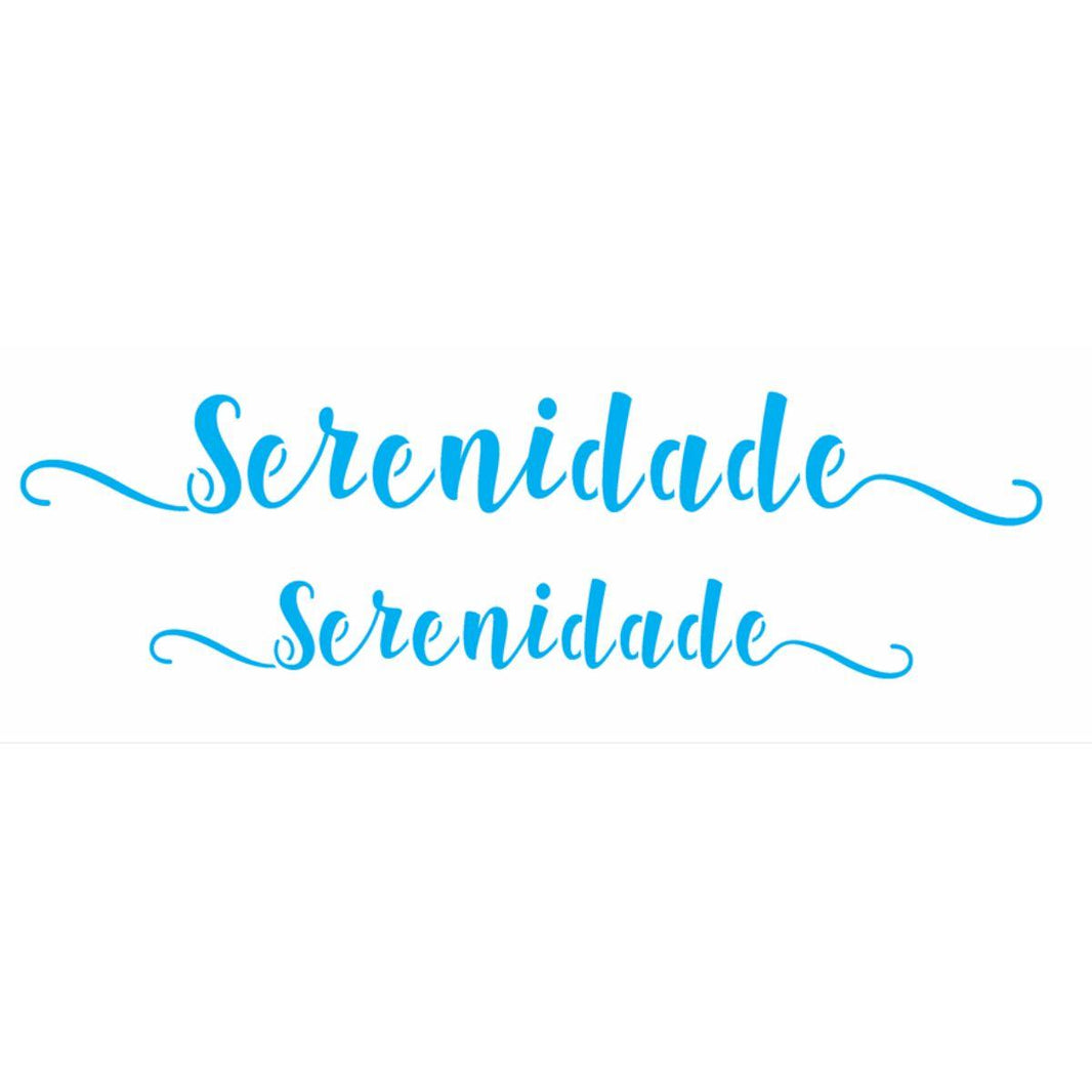 Stencil OPA 10x30 3118 Palavras Lettering Serenidade - Palácio da Arte