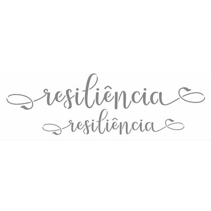 Stencil OPA 10x30 3136 Palavras Lettering Resiliência - Palácio da Arte