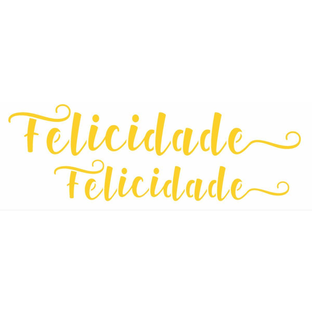 Stencil OPA 10x30 3141 Palavras Lettering Felicidade - Palácio da Arte
