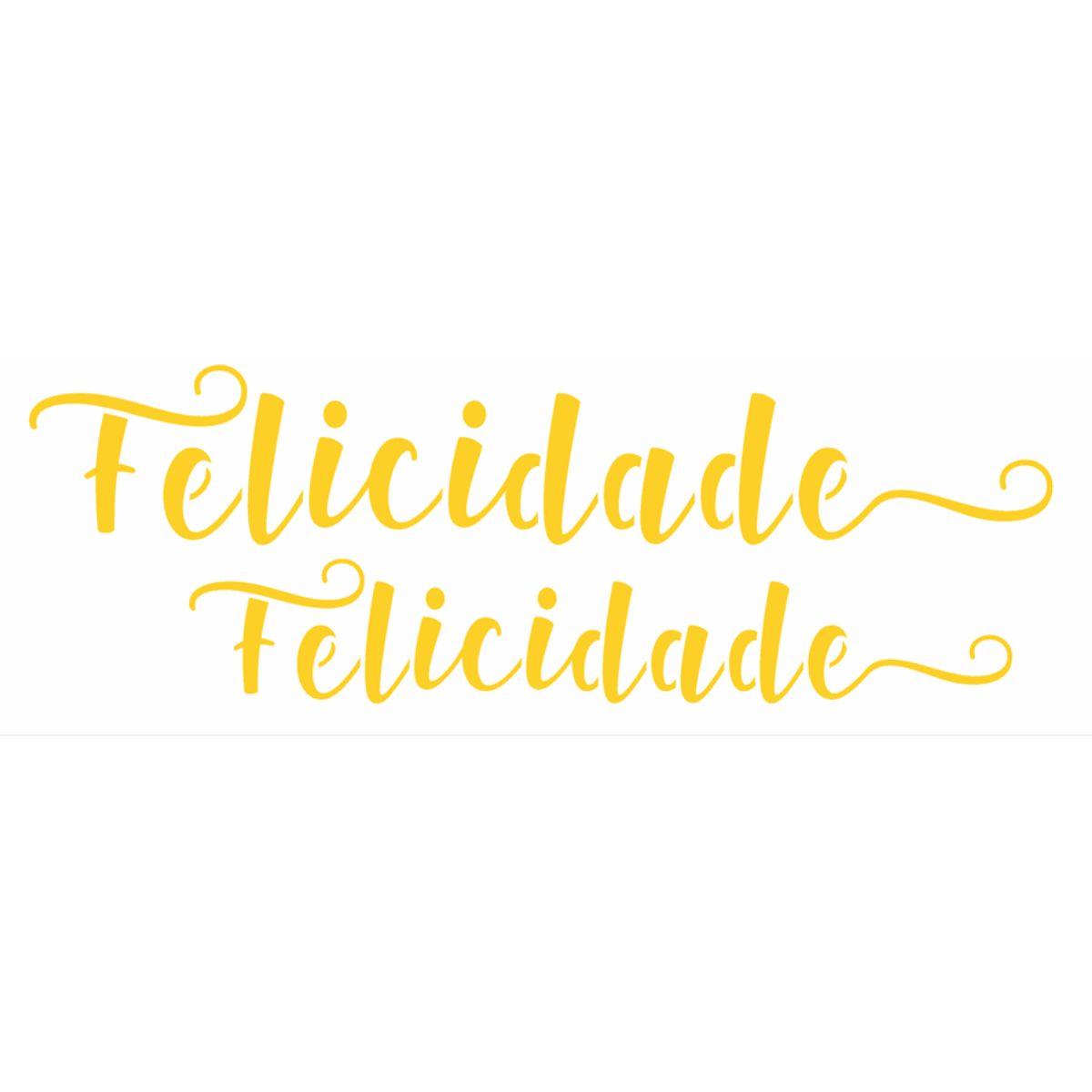 Stencil OPA 10x30 3141 Palavras Lettering Felicidade - Palácio da Arte