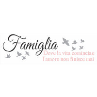 Stencil OPA 10x30 3194 Frase Famiglia - Palácio da Arte