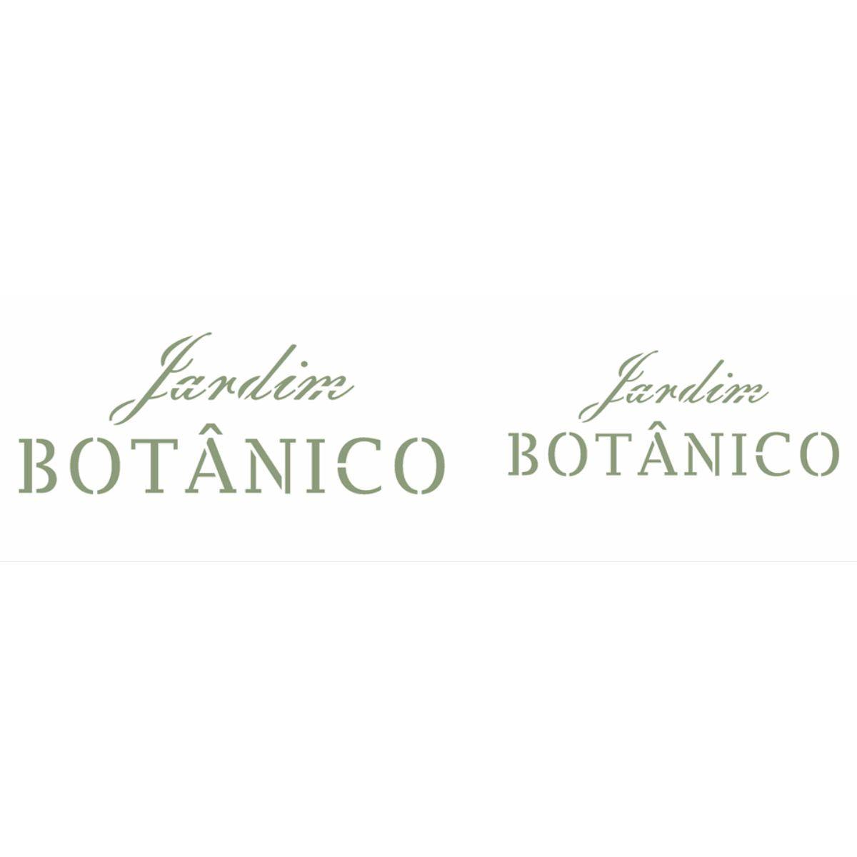 Stencil OPA 10x30 3299 Palavras Jardim Botânico - Palácio da Arte