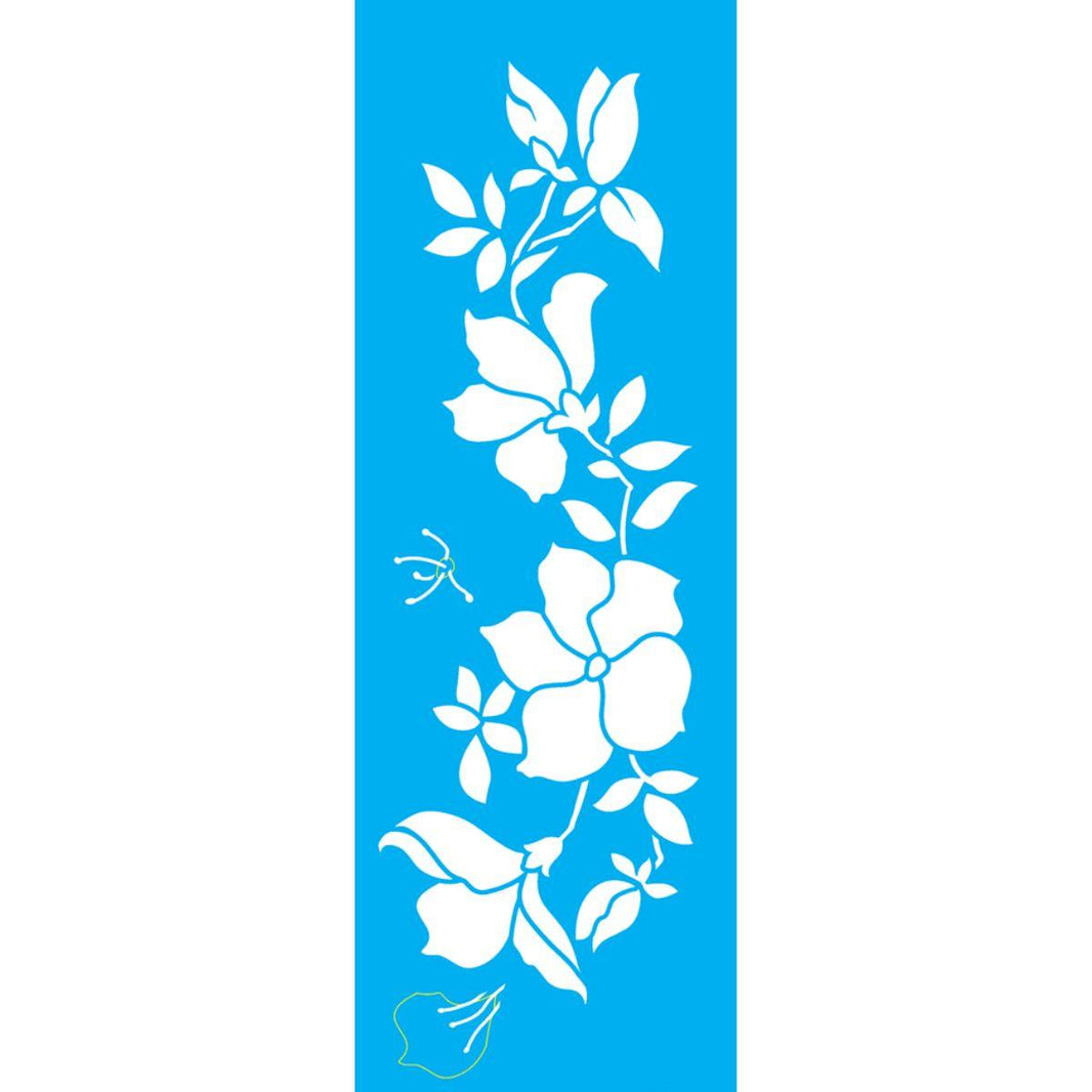 Stencil OPA 10x30 3458 Flores Azáleias - Palácio da Arte