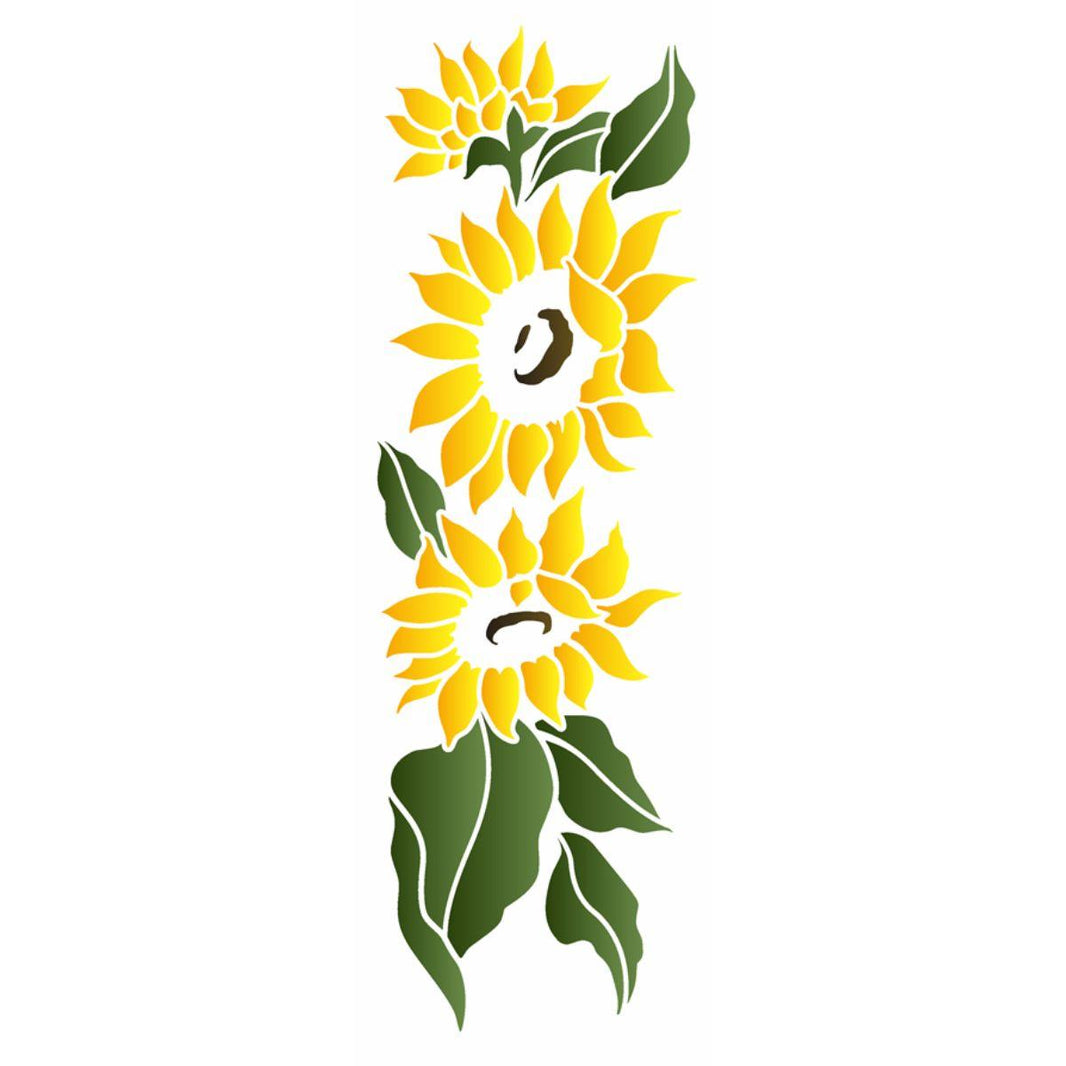 Stencil OPA 10x30 3460 Flores Girassóis II - Palácio da Arte