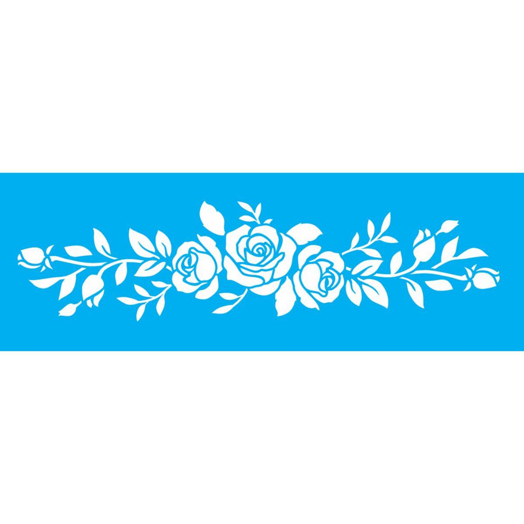 Stencil OPA 10x30 3463 Flores Rosas III - Palácio da Arte