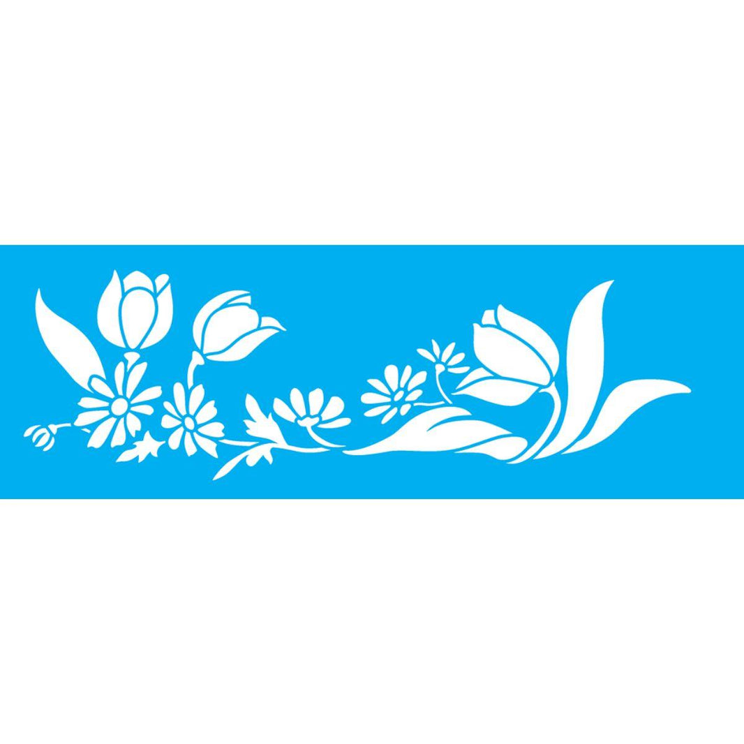 Stencil OPA 10x30 3464 Flores Tulipas III - Palácio da Arte