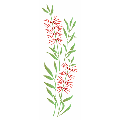 Stencil OPA 10x30 3531 Flor Escova de Garrafa - Palácio da Arte