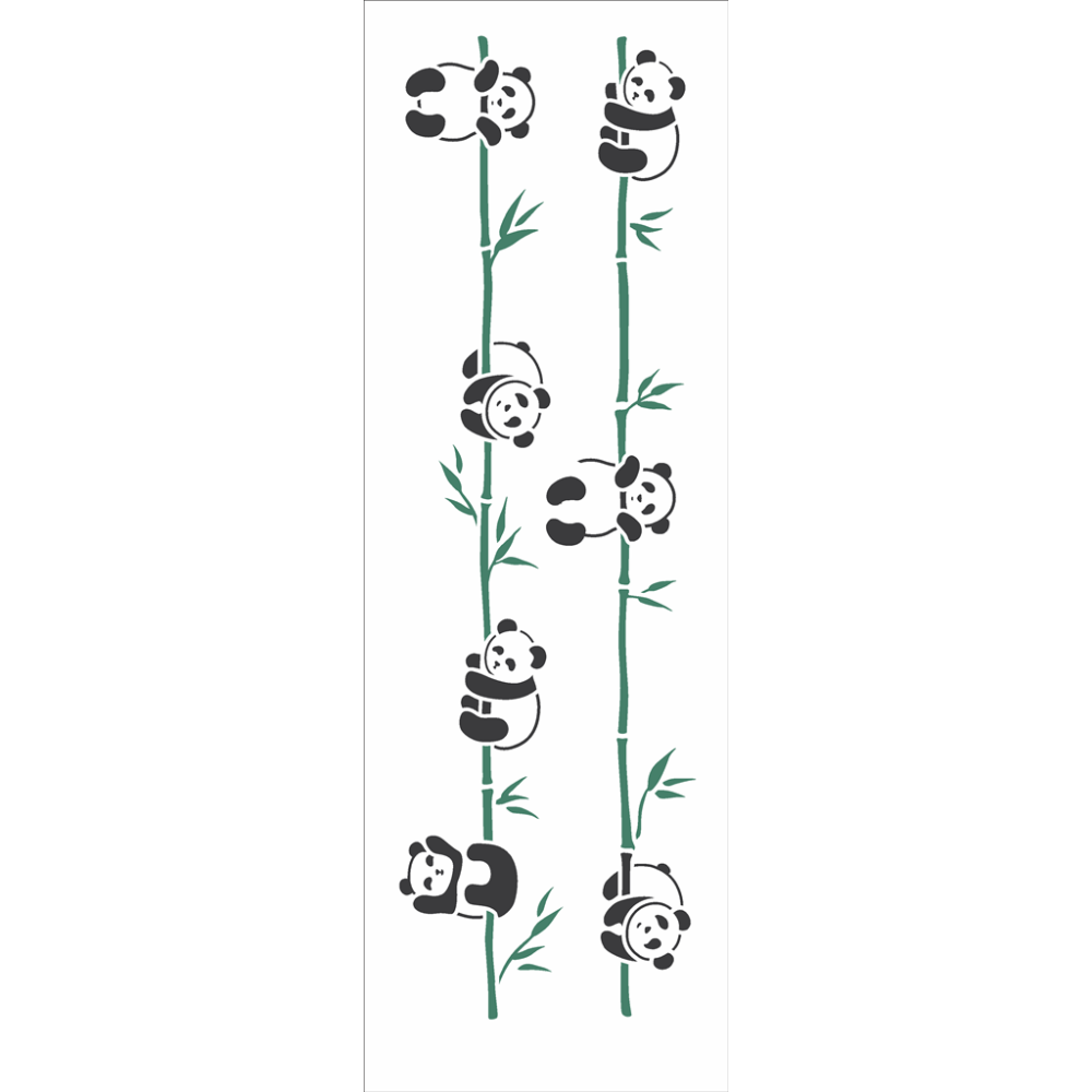 Stencil OPA 10x30 3565 Infantil Pandinhas - Palácio da Arte
