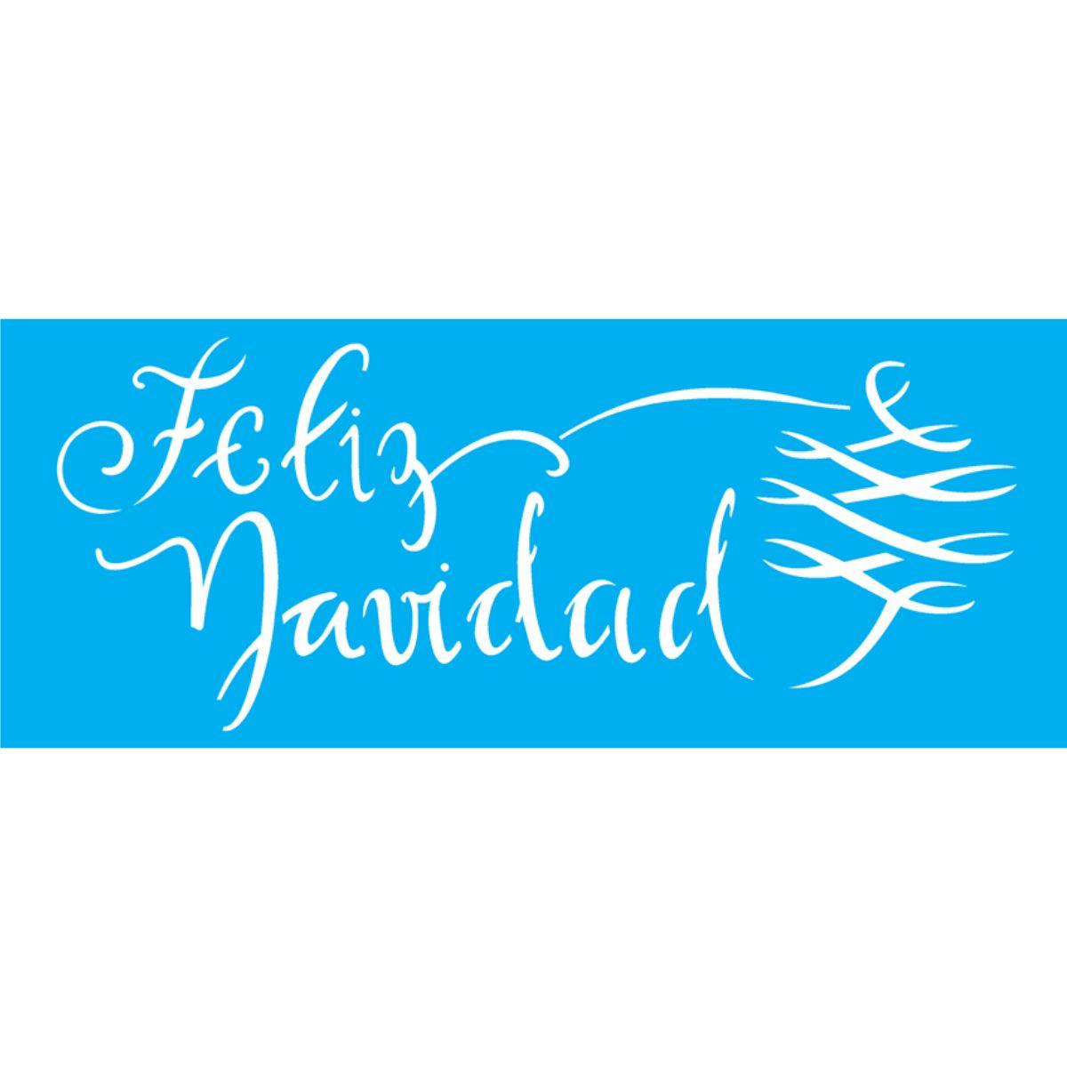 Stencil OPA 10x30 Natal 2307 Natal Feliz Navidad - Palácio da Arte