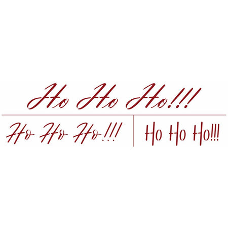 Stencil OPA 10x30 Natal 3281 Palavras Ho Ho Ho!!! - Palácio da Arte