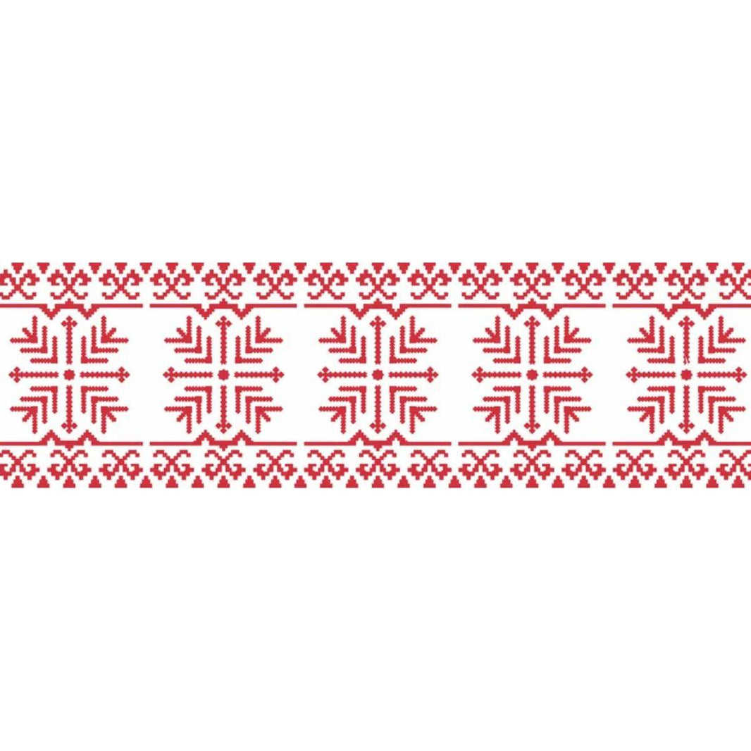 Stencil OPA 10x30 Natal 3449 Ponto Cruz Natalino II - Palácio da Arte