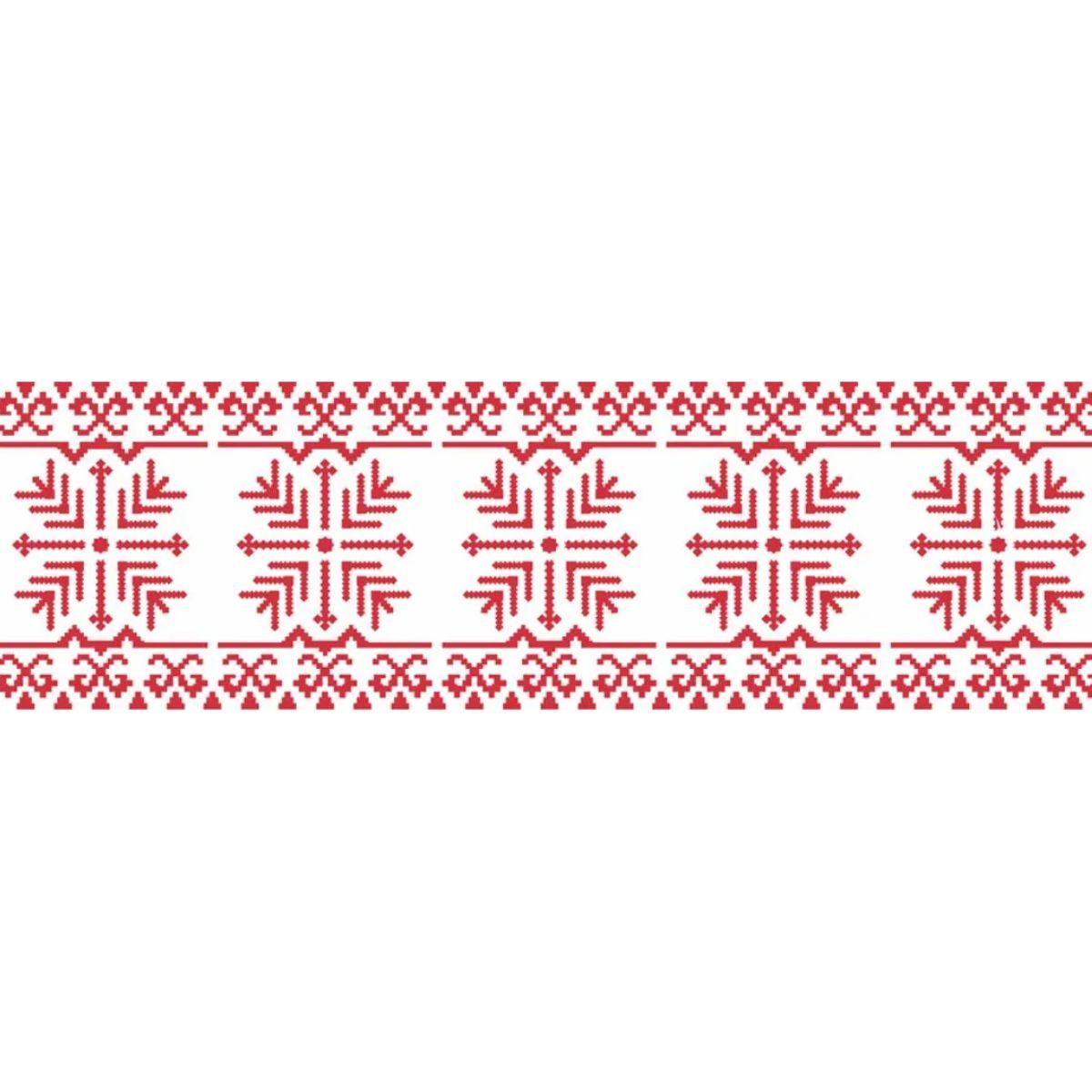 Stencil OPA 10x30 Natal 3449 Ponto Cruz Natalino II - Palácio da Arte