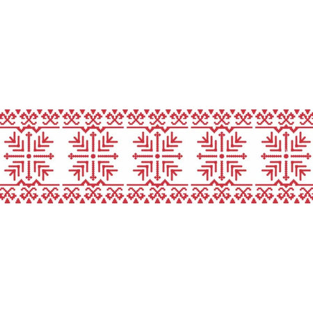 Stencil OPA 10x30 Natal 3449 Ponto Cruz Natalino II - Palácio da Arte